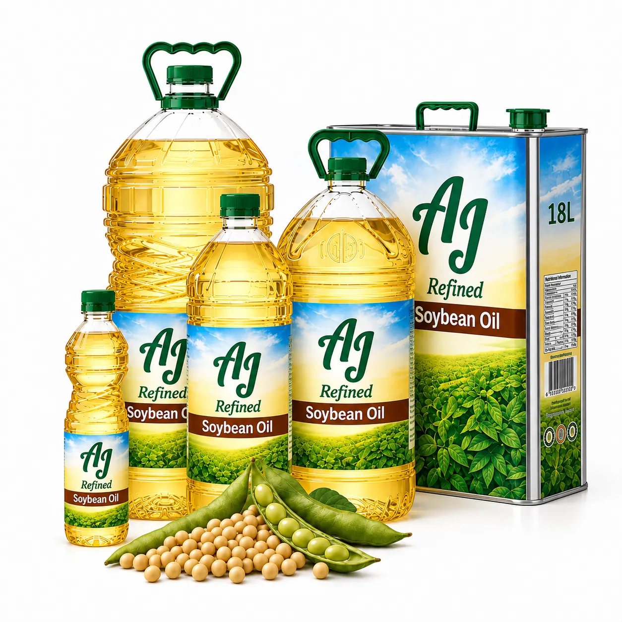 Refined soybean oil (soyabean oil) bulk wholesale export from Brazil & Argentina — flexitank, IBC & retail | France AJ