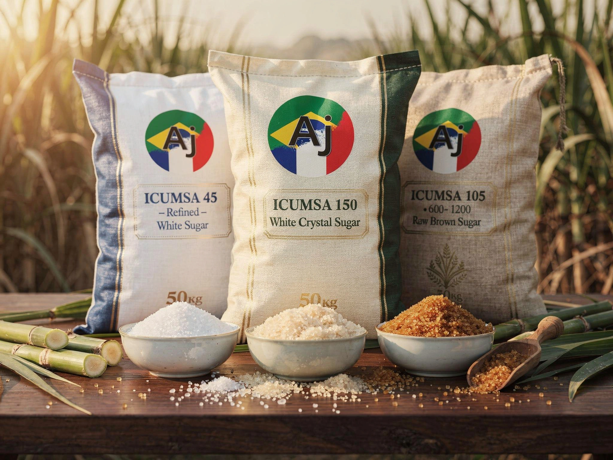Refined sugar ICUMSA 45 & 150 supplier — France AJ Alimentaire And Food LTDA | B2B food export & import