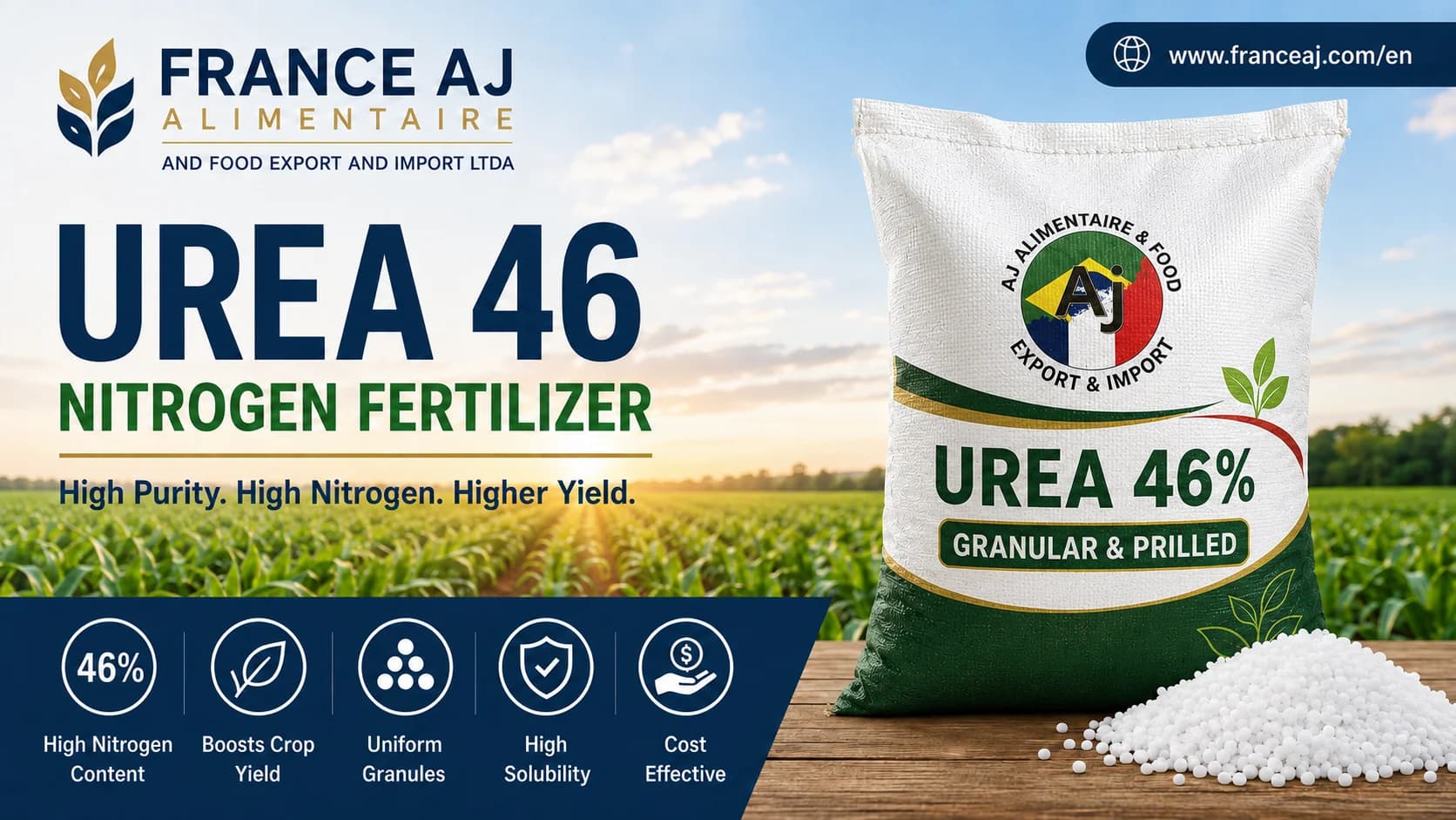 France AJ Kazakhstan Urea 46 Granular & Prilled Bulk Export – Request a CIF Quote
