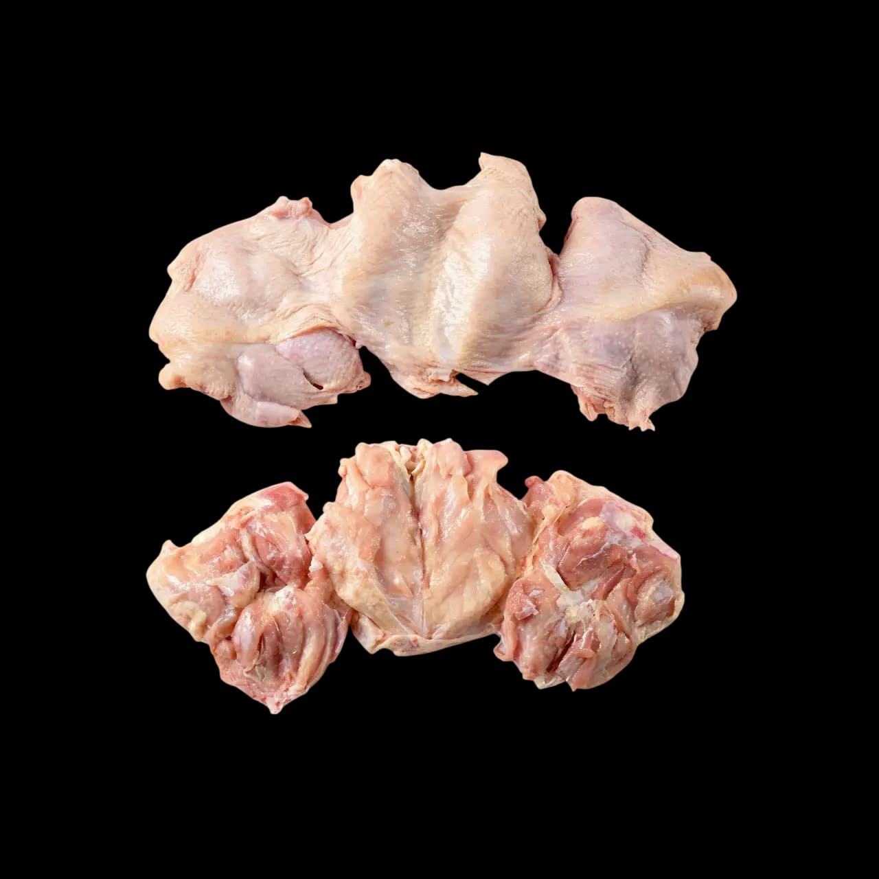 Corte de Frango Congelado Halal Desossado e Com Pele para Shawarma - Exportação Atacadista | France AJ Alimentaire And Food LTDA
